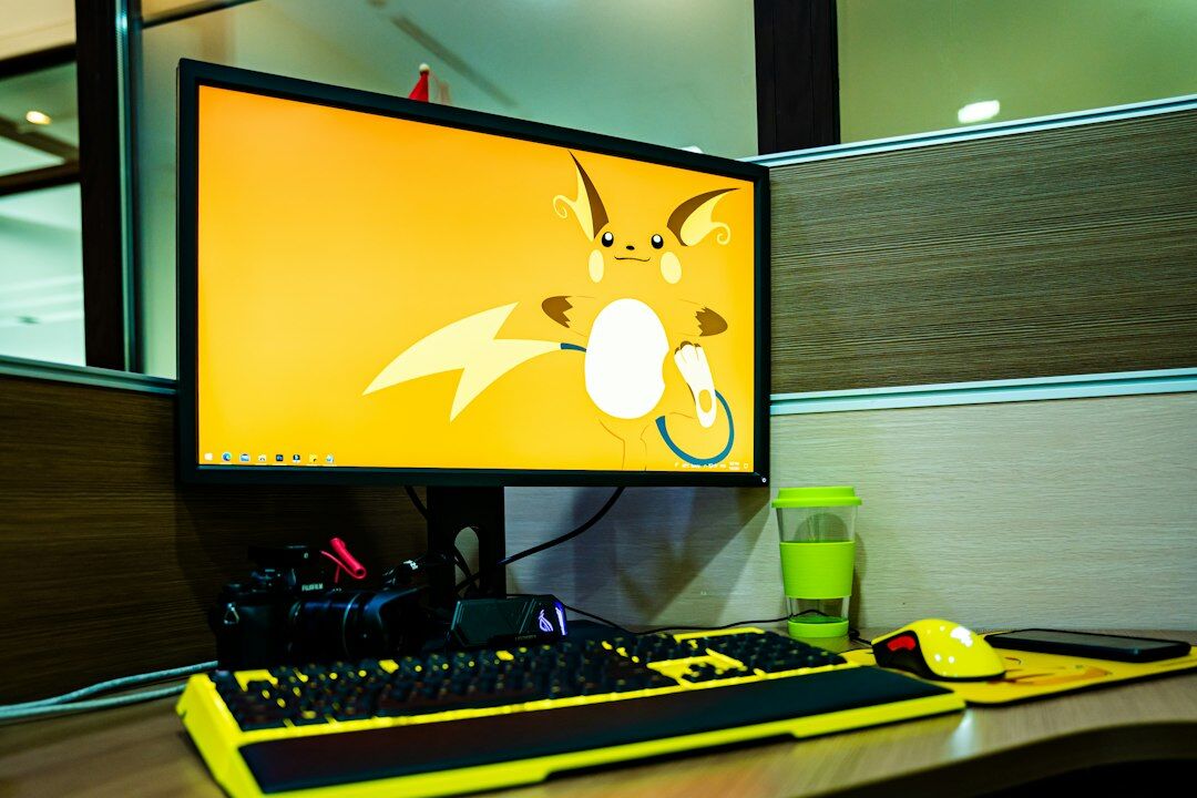 Modern media training company office interior